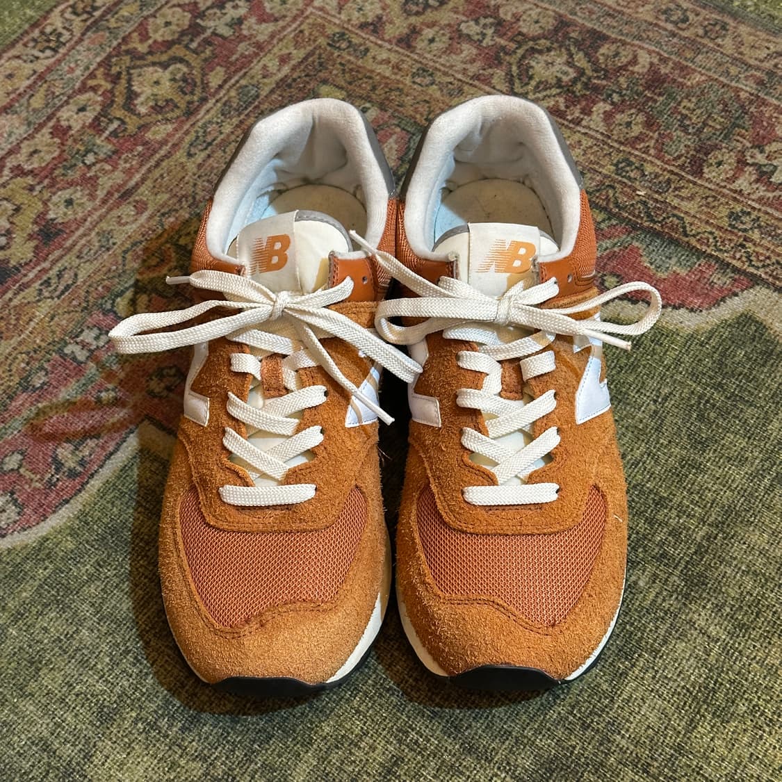 뉴발란스 574 헤리티지 오렌지 버스트 화이트  상품이미지2