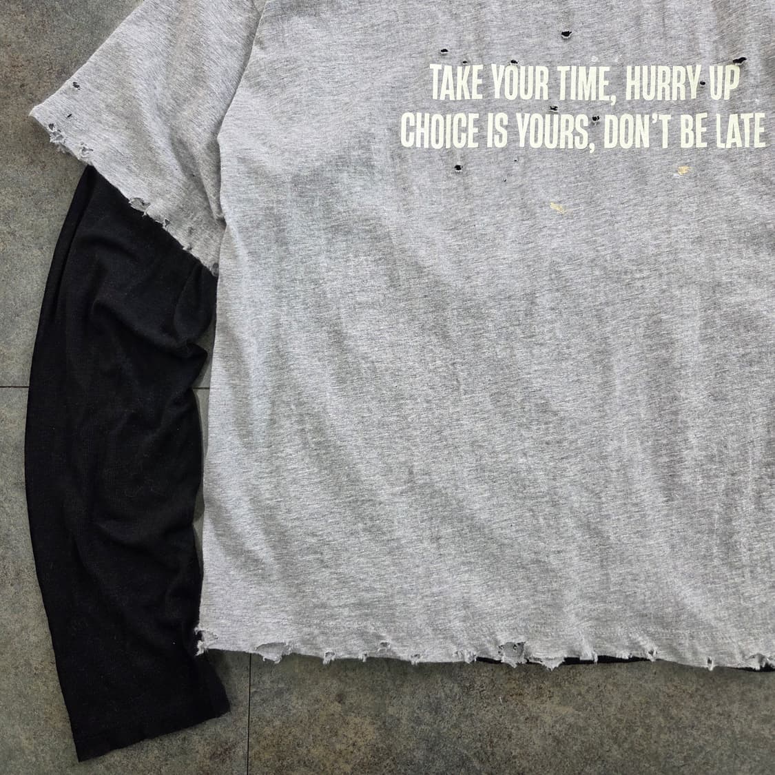 빈티지 긴팔 레이어드 티셔츠 상품이미지4