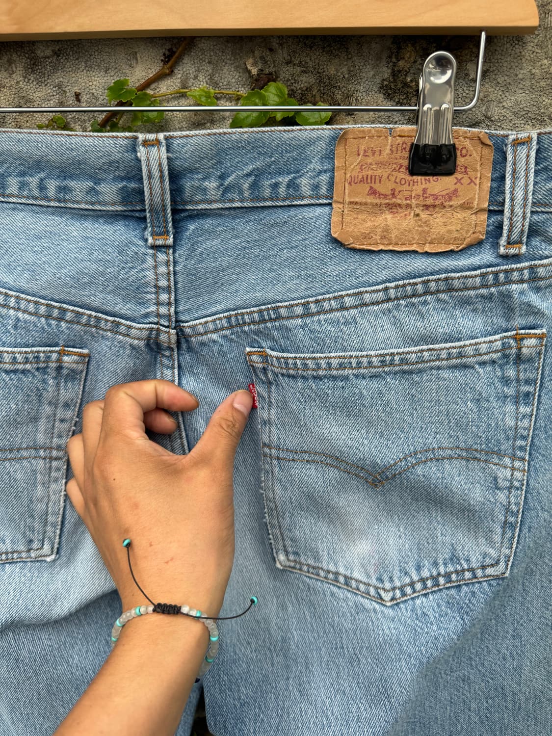 90s levis 501 555각인 발렌시아공장 빈티지 데님 팬츠 31 상품이미지6