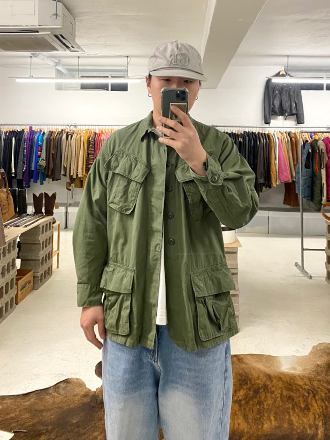 60's U.S Army jungle fatigue jacket 퍼티그 상품이미지2