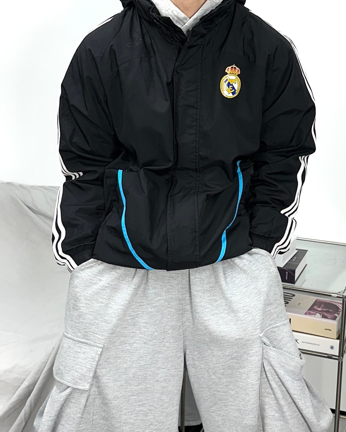 아디다스 08-09 레알 마드리드 바람막이 L 상품이미지1