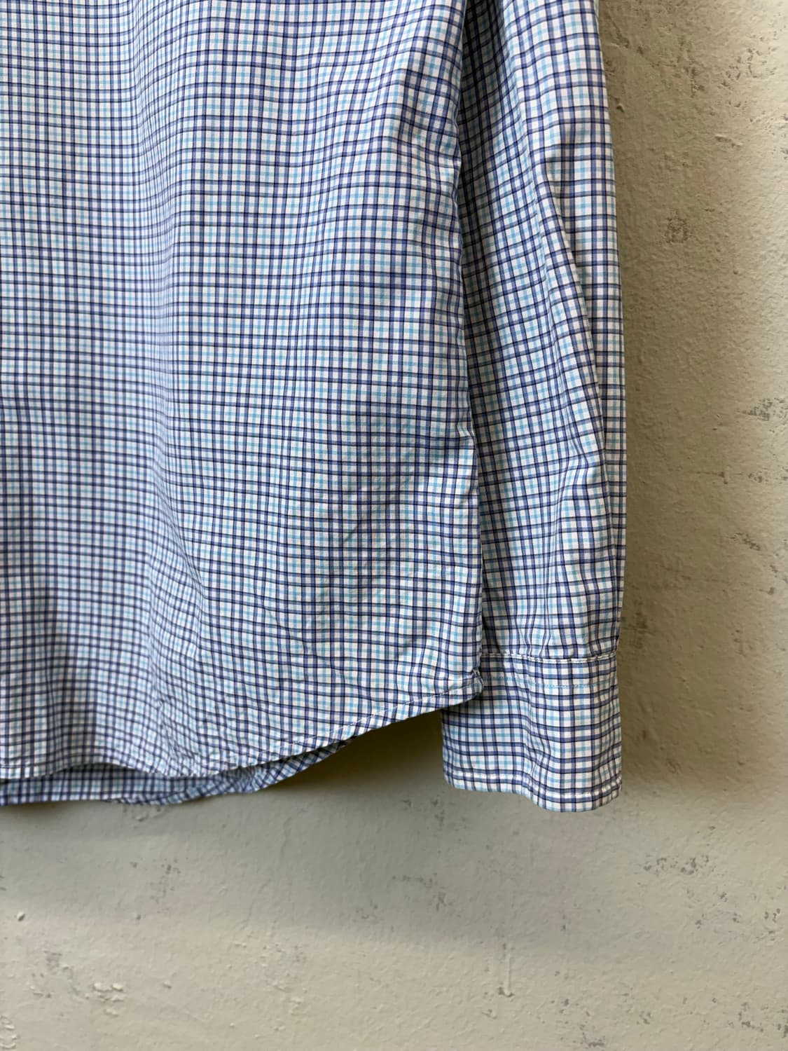 폴로랄프로렌 빈티지 하늘색 체크 셔츠 상품이미지3