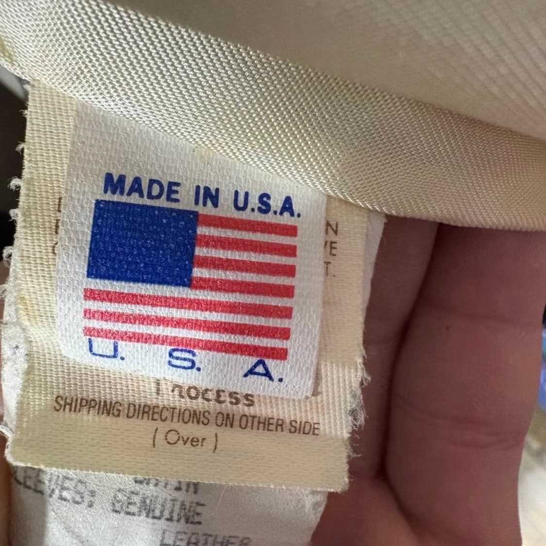 80s-90s USA 빈티지 울/레더 바시티 자켓 상품이미지4