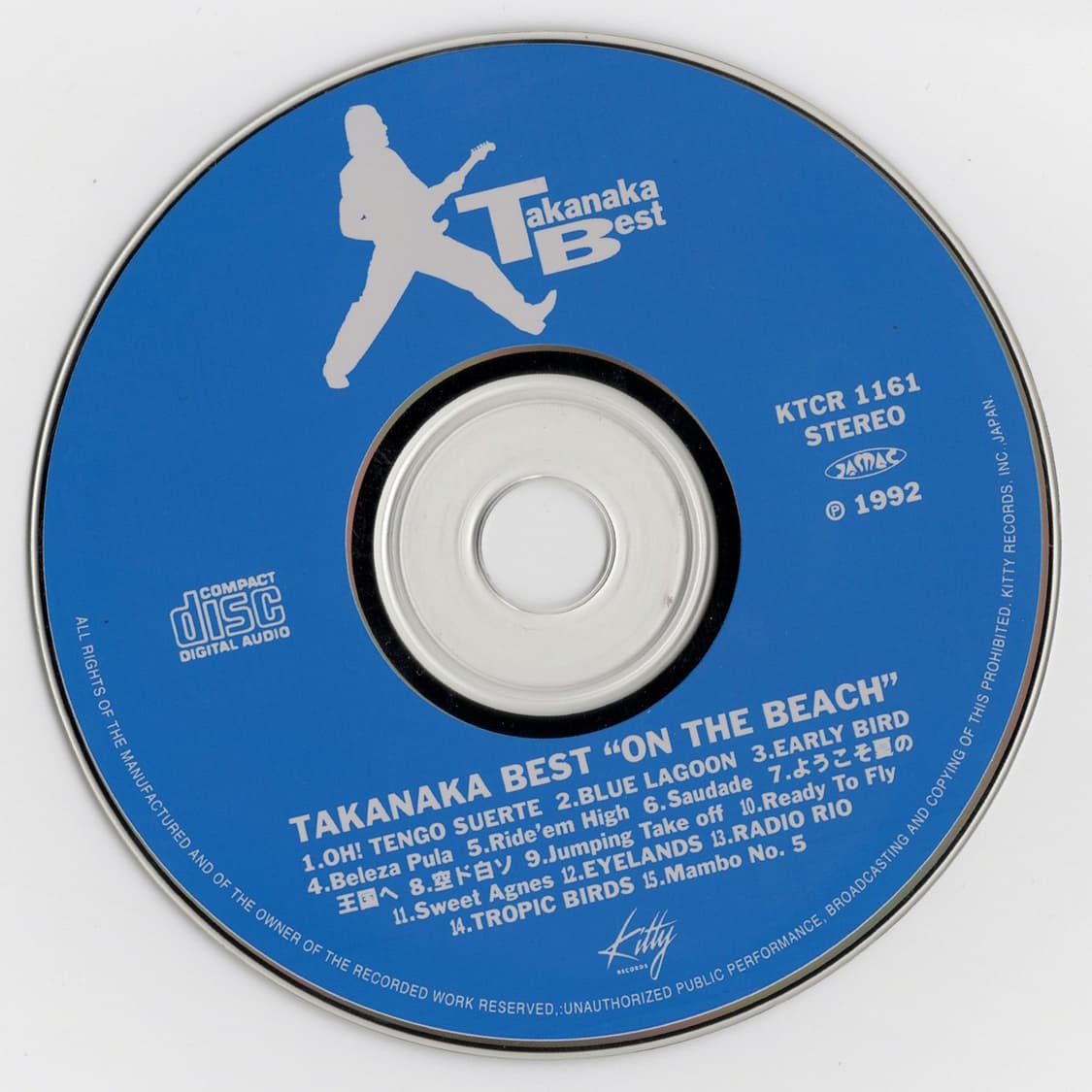 타카나카 마사요시 베스트 앨범 "ON THE BEACH" 희귀음반  상품이미지4