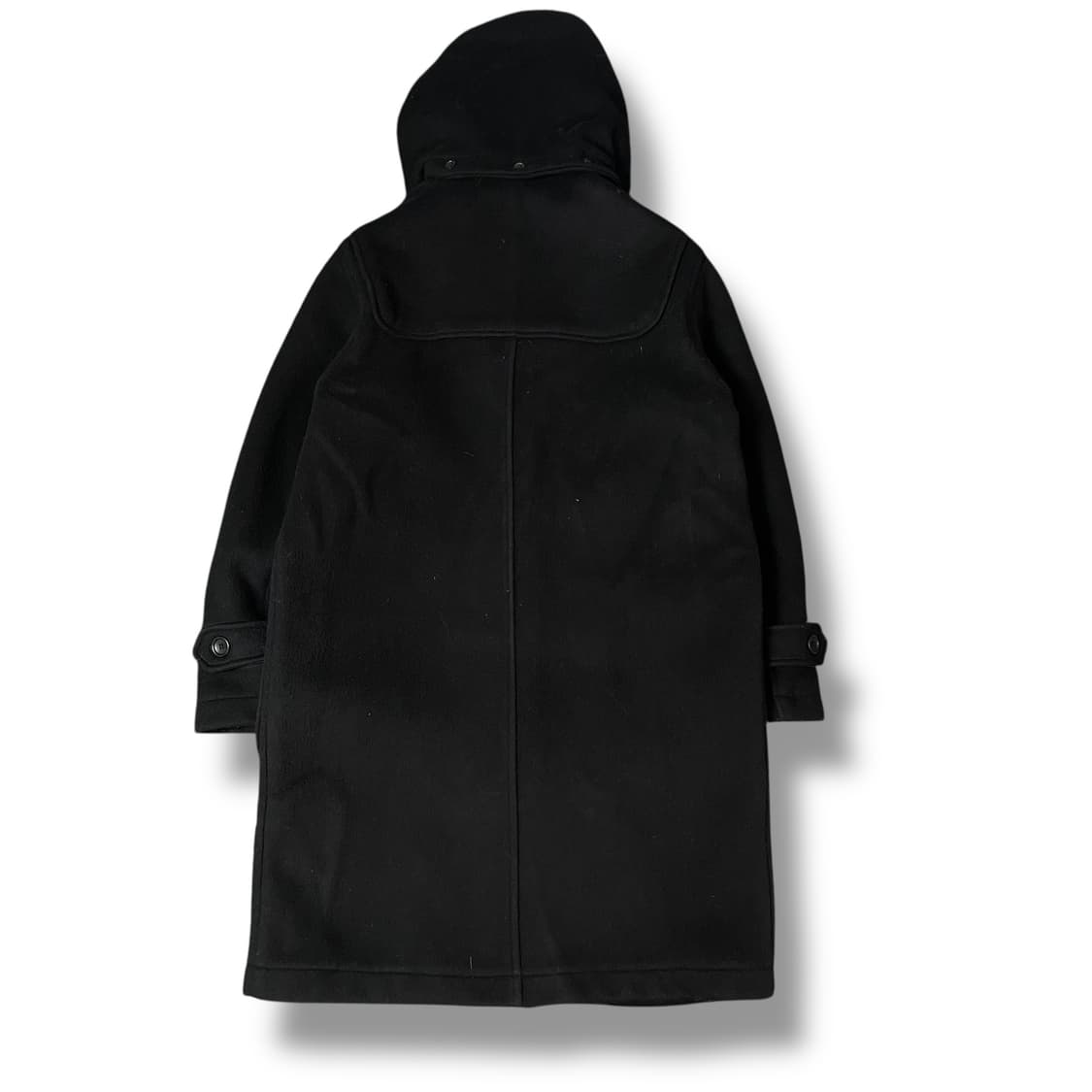 NII 혼방 블랙 후드 더플 코트 95 상품이미지2