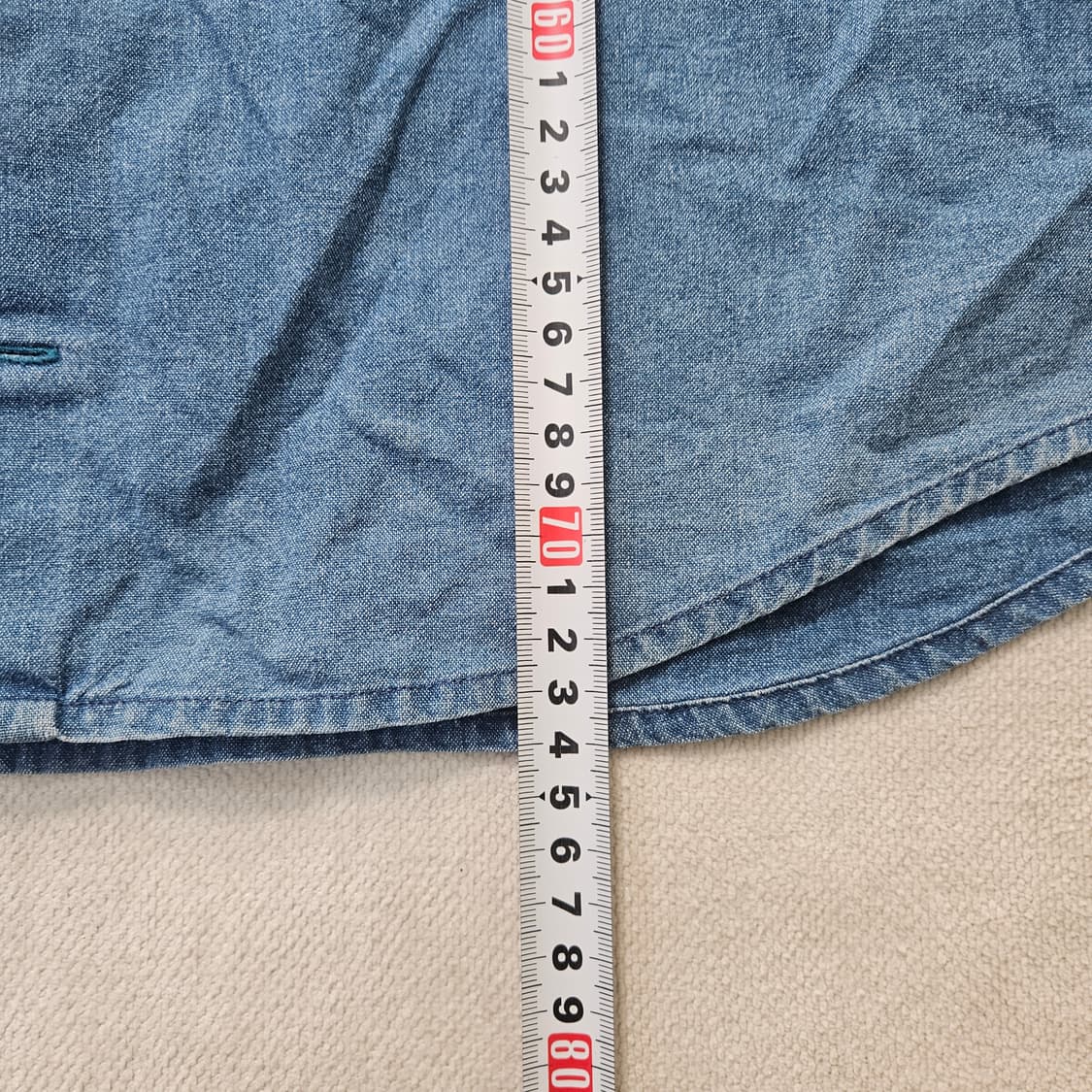 M 타미힐피거 데님 코튼 셔츠 0310Y 상품이미지6