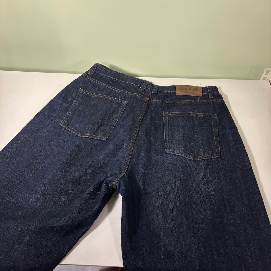 34 비슬로우 인디고 와이드핏 투턱 셀비지 데님팬츠 상품이미지4