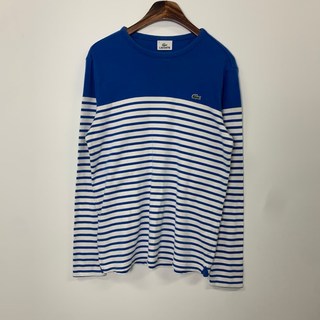 라코스테 자수로고 단가라 스트라이프 긴팔티셔츠 상품이미지2