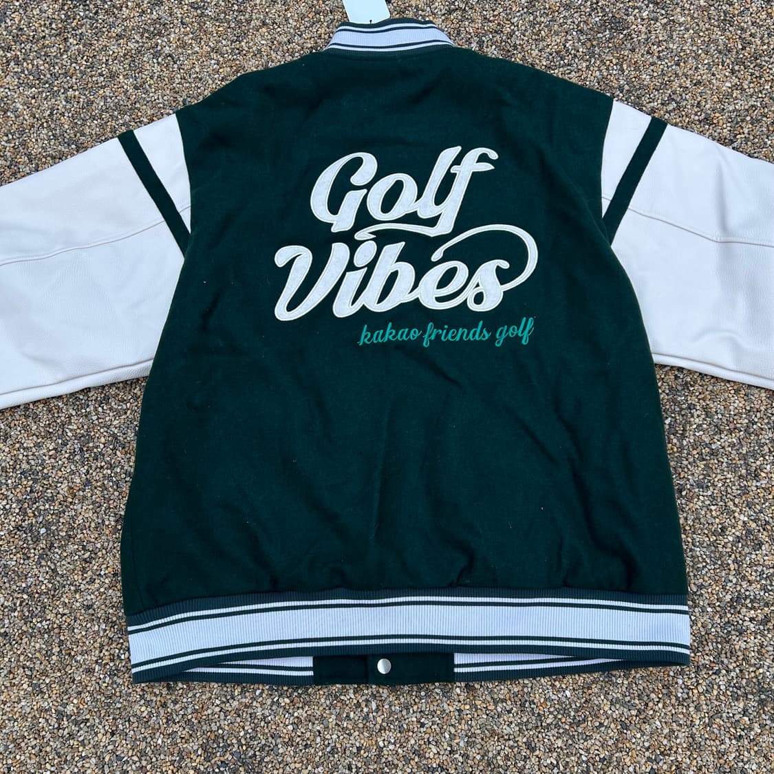 카카오프렌즈 그린 울 바시티 자켓 상품이미지6