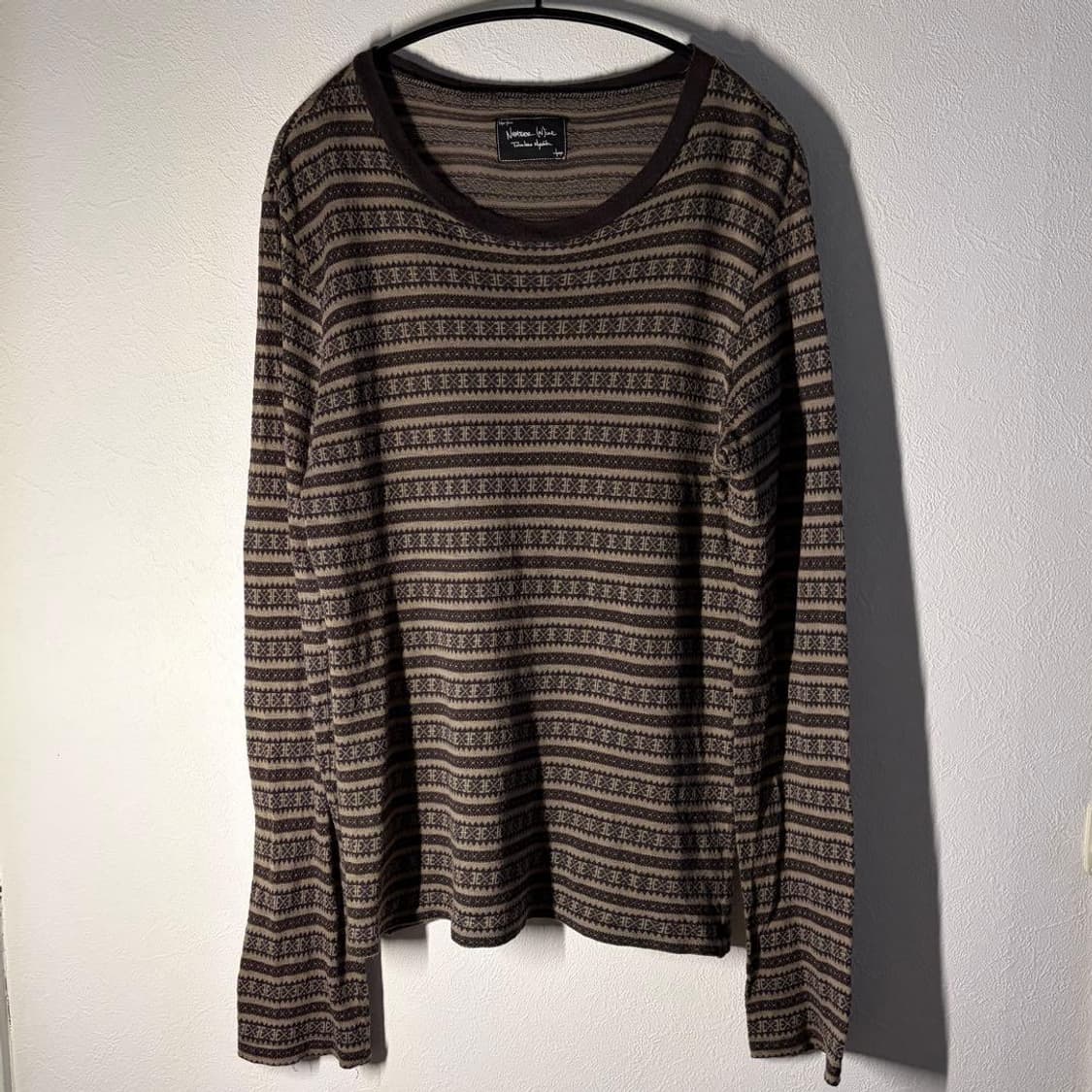 08SS Birds期 Number Nine 컷소우 자가드 스웻 셔츠 상품이미지1