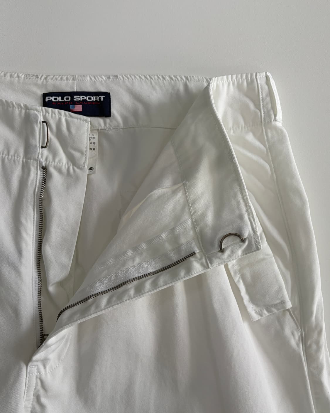 [32-33인치]폴로 스포츠 더블니 화이트 트라우저 팬츠 상품이미지7