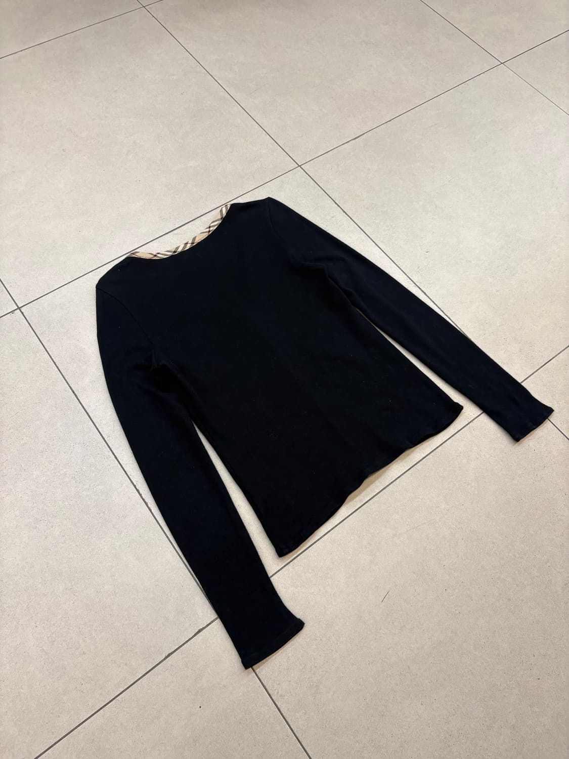 [ 38 ] 버버리 노바체크 트림 가디건 상품이미지8