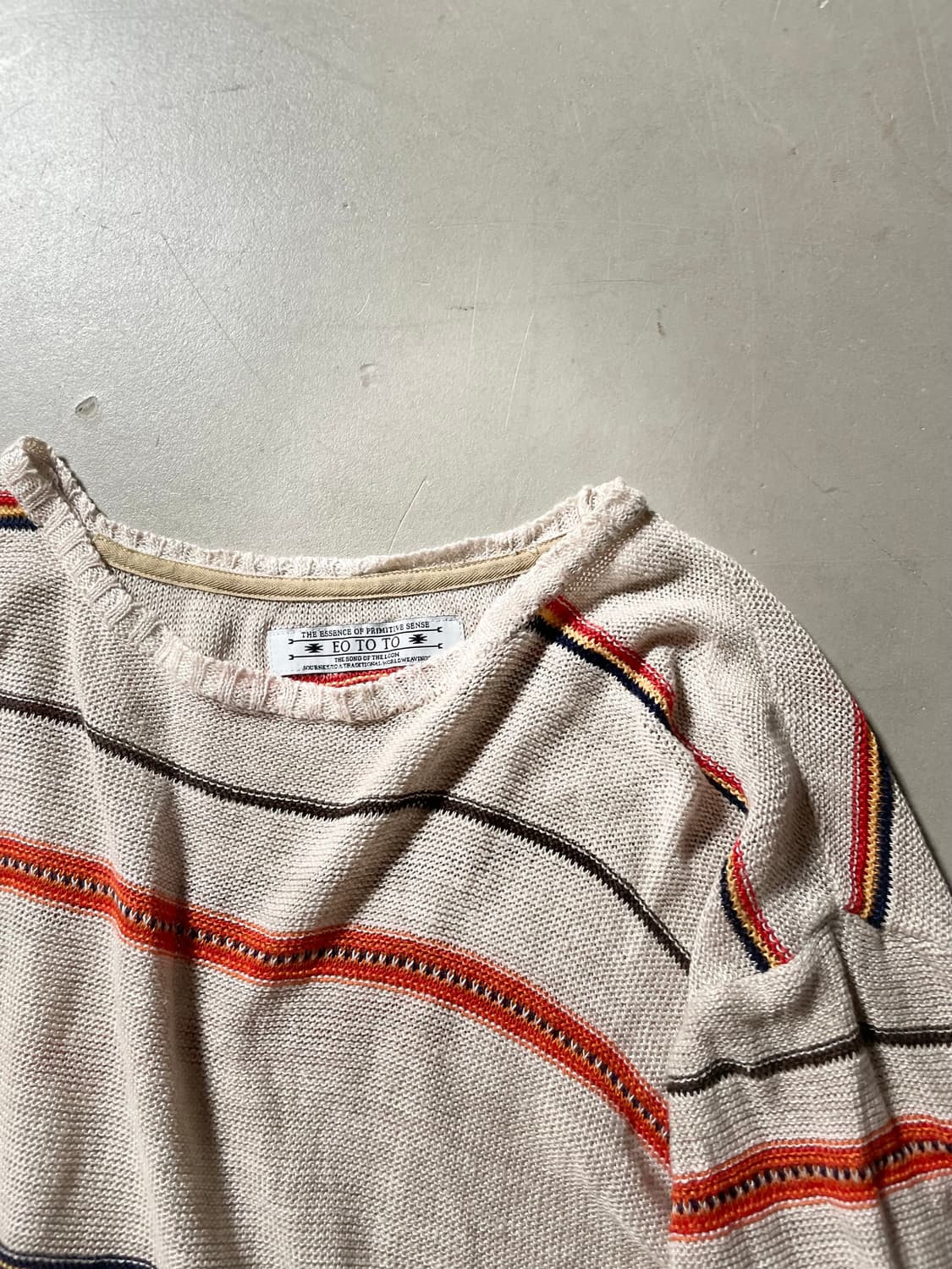 에오 토토 네이티브 아메리칸 멀티 스트라이프 니트 상품이미지3