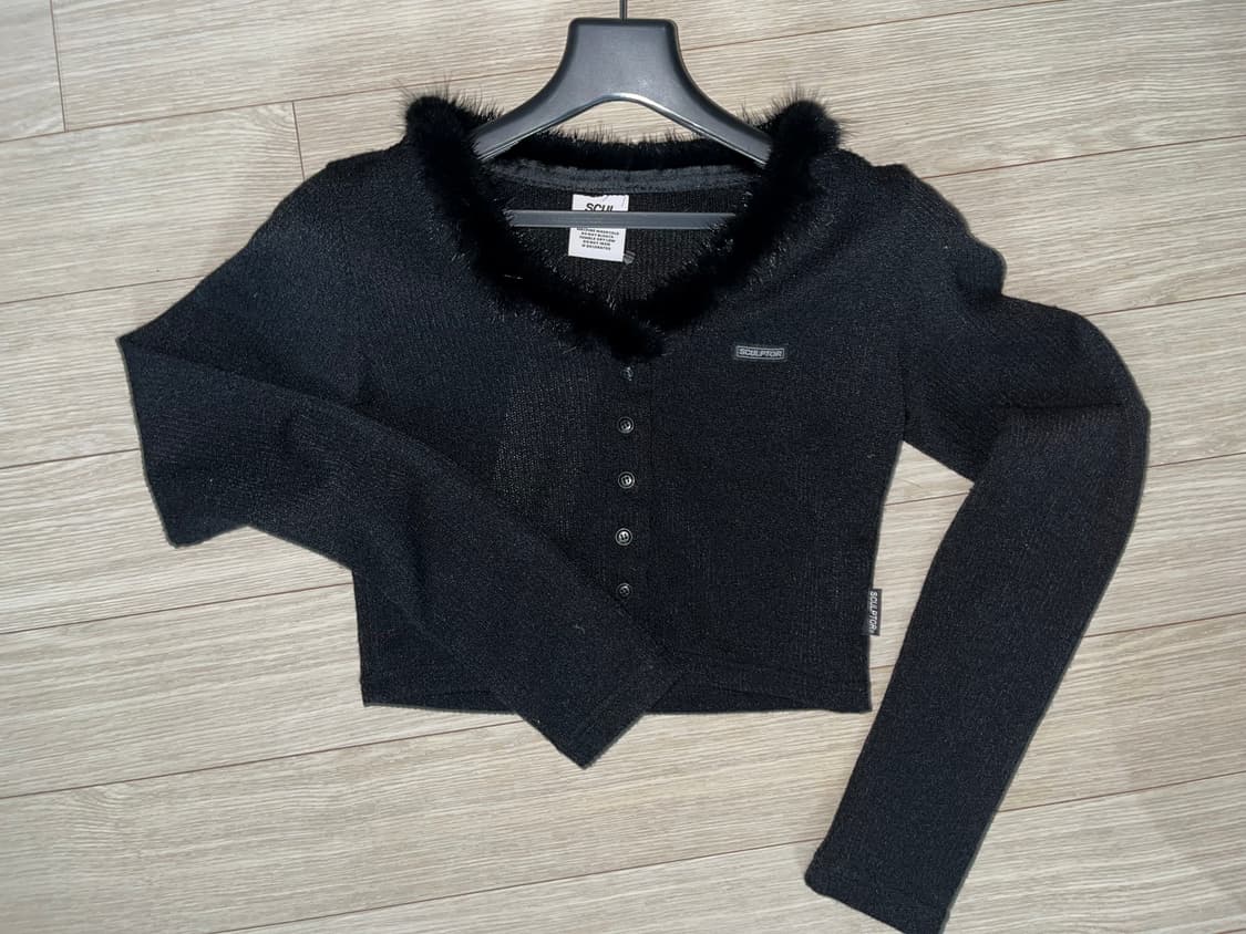 스컬프터 밍크 트림드 탑 상품이미지2