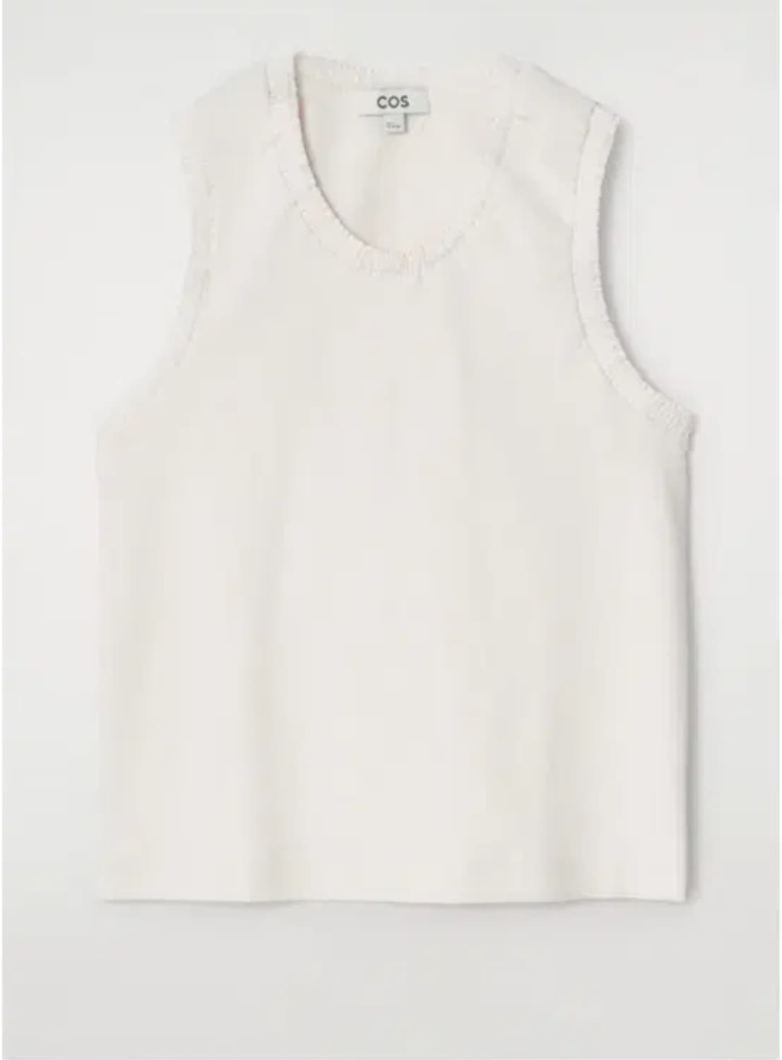 코스 개더드 코튼 슬리브리스 탑 에크루xs 상품이미지2