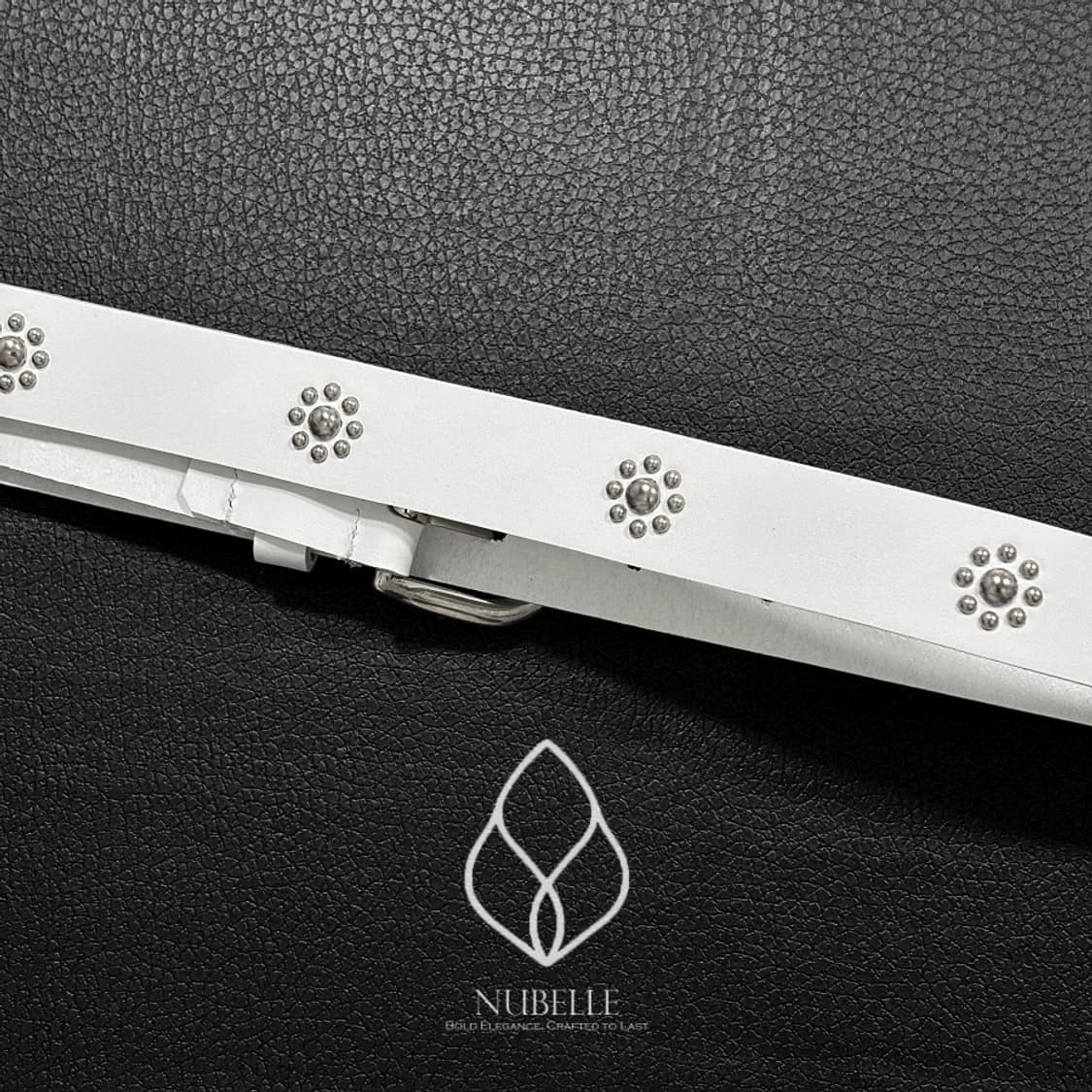 🌗 Daisy stud belt / 데이지 플라워 스터드 가죽 벨트 상품이미지7