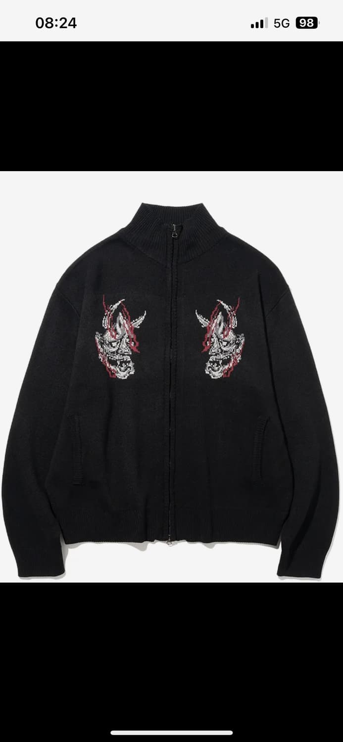 낫포너드 Devil Knit Zip up 판매합니다 상품이미지1