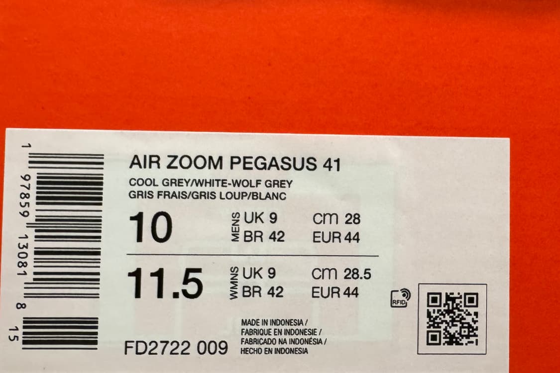 나이키 에어 줌 페가수스 41 쿨 그레이 상품이미지4