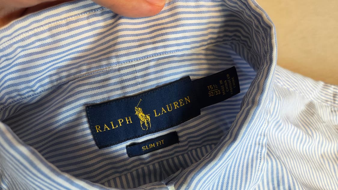 폴로  포니 포플린 핀스트라이프 셔츠  상품이미지3