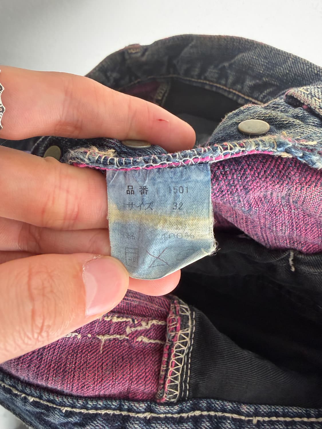 풀카운트 핑크 스티치 데님팬츠 상품이미지6