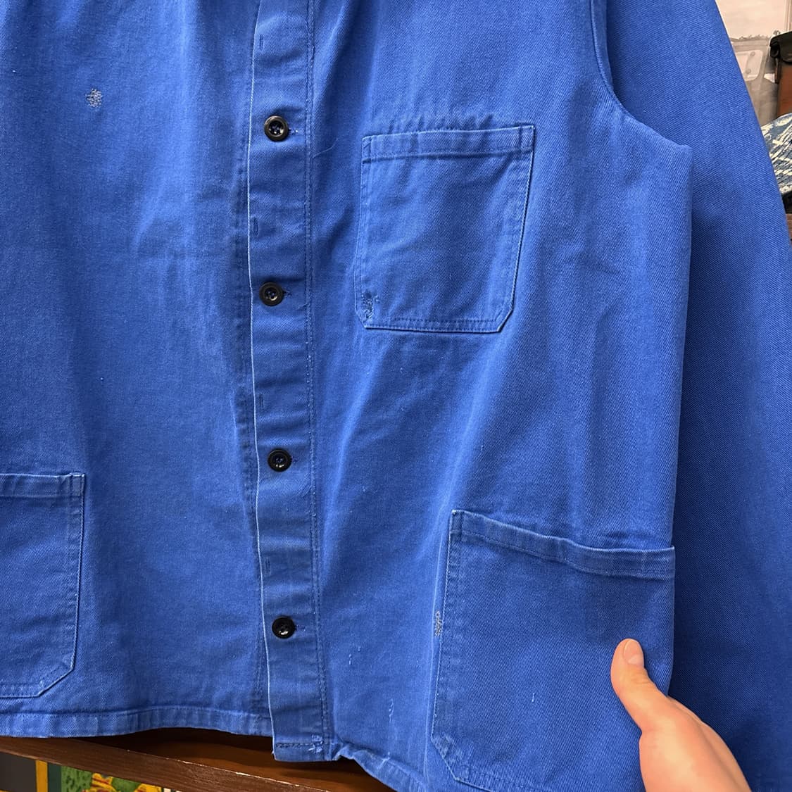 60s-70s 프렌치 워크 자켓 / 빈티지 초어 자켓 워크 웨어 N798 상품이미지6