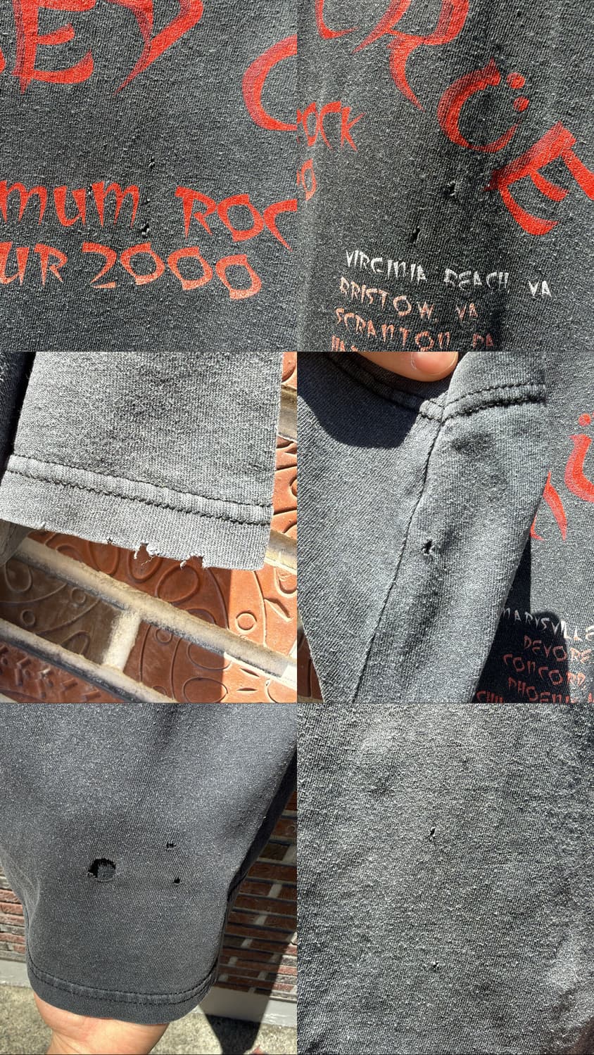 머틀리 크루 2000’s New Tattoo 빈티지 투어 티셔츠 상품이미지10