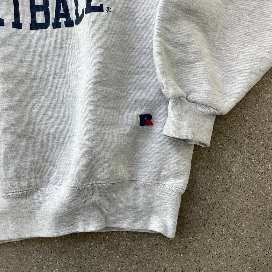 빈티지  러셀 애슬레틱 하이코튼 그레이(네이비) made in usa 상품이미지3