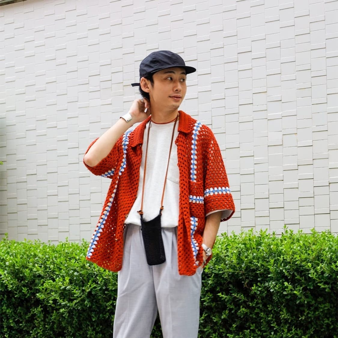 crochet knit shirt 상품이미지2