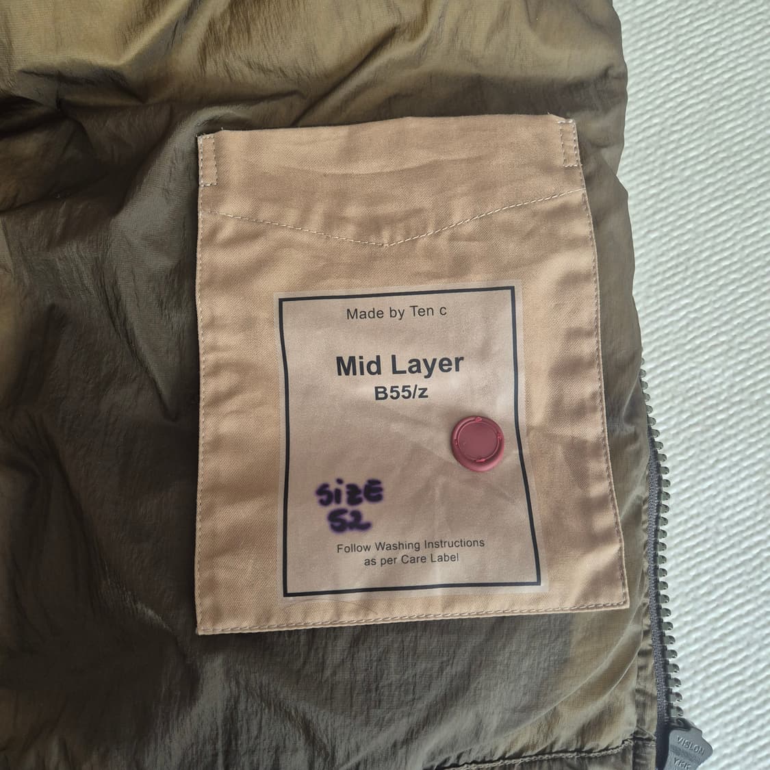 Ten c 미드 레이어 패딩 52새제품 상품이미지6