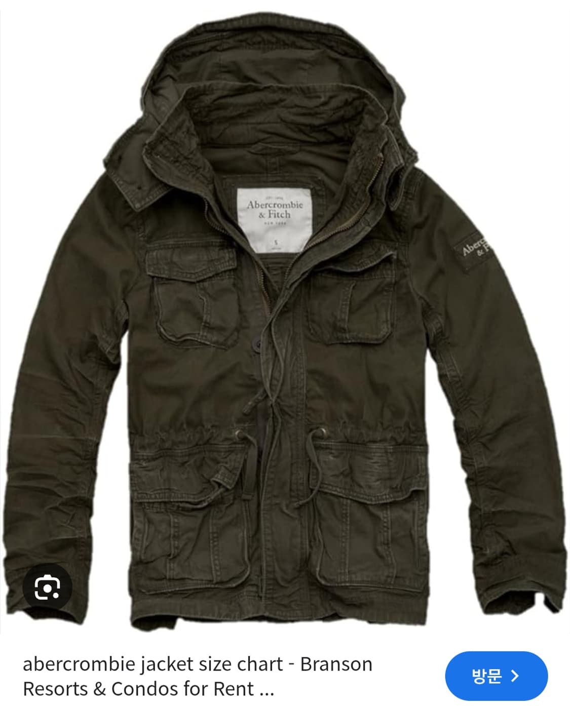 아베크롬비 Abercrombie 모건마운틴 후드야상자켓 L 100사이즈 상품이미지2