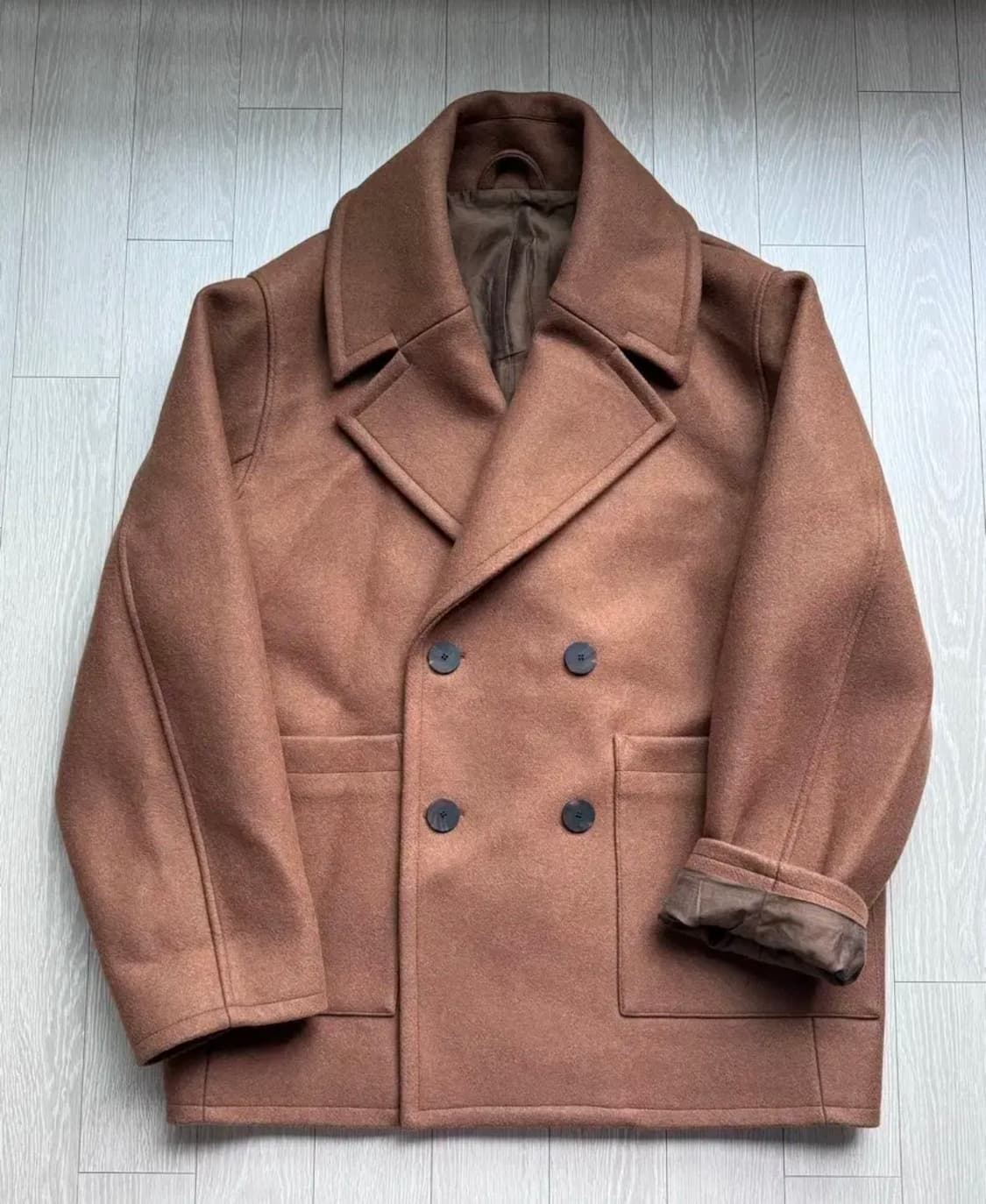 스튜디오니콜슨 피코트 짙은 카멜 구매가 110만 상품이미지1