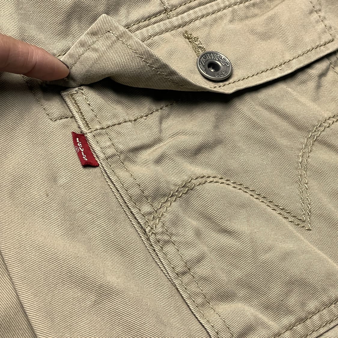 LEVI'S 00s 리바이스 베이지 카고 워크 하프팬츠 A01237 상품이미지7