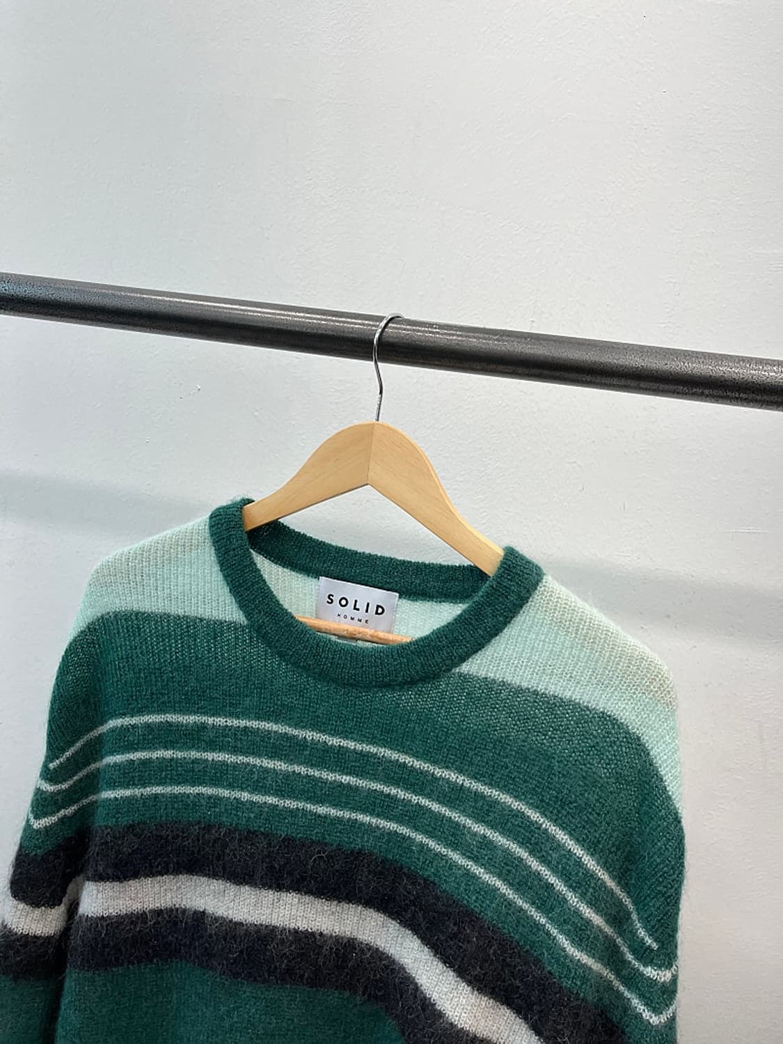 105) 솔리드옴므 모헤어 오버니트  상품이미지3