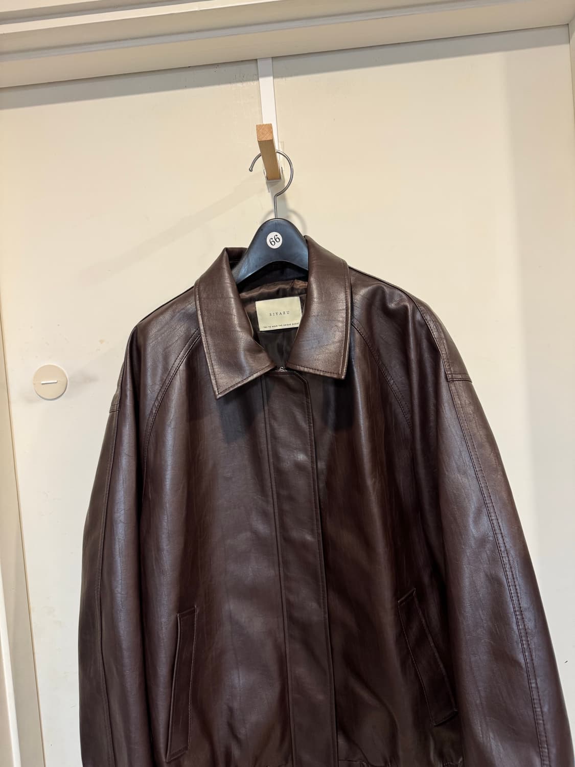 siyszu 시야쥬 얼반 페이크레더 자켓 상품이미지7