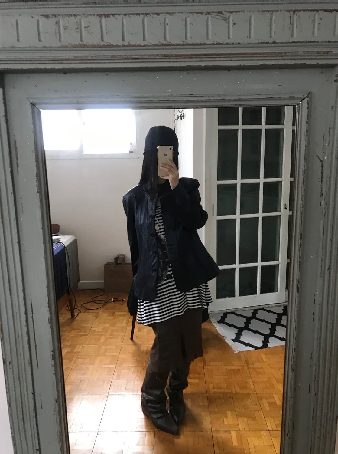 vintage leather jacket 상품이미지3