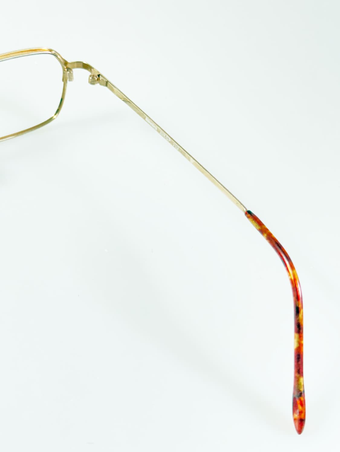 90s MBOZEN 골드 슬림 스퀘어 빈티지 안경 상품이미지6