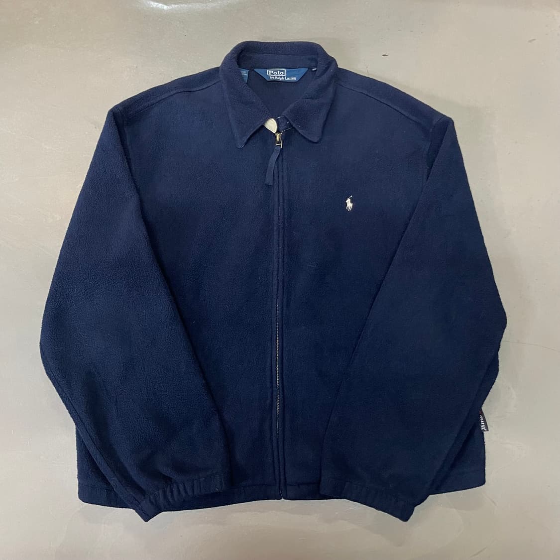 90s 폴로 랄프로렌 후리스 자켓 네이비 XL 상품이미지1