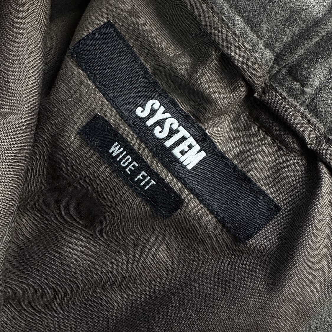 시스템옴므 백 밴딩 울 블렌드 팬츠 (34) 상품이미지2