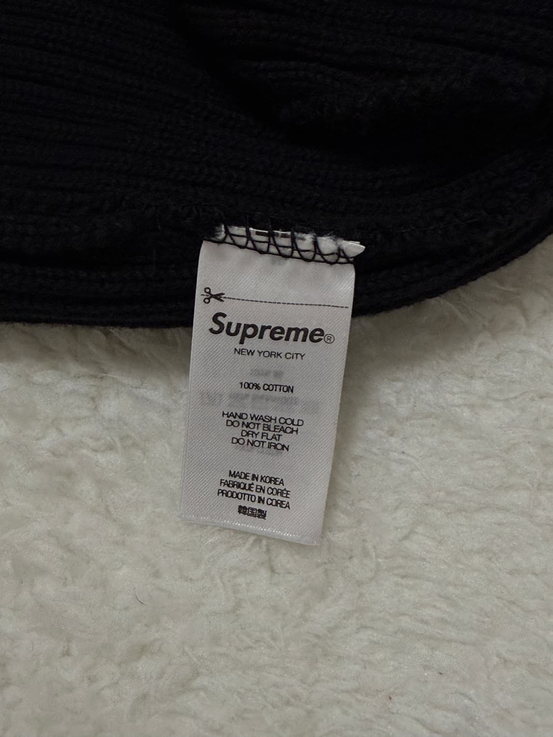 슈프림 오버다이드 비니 블랙 상품이미지3