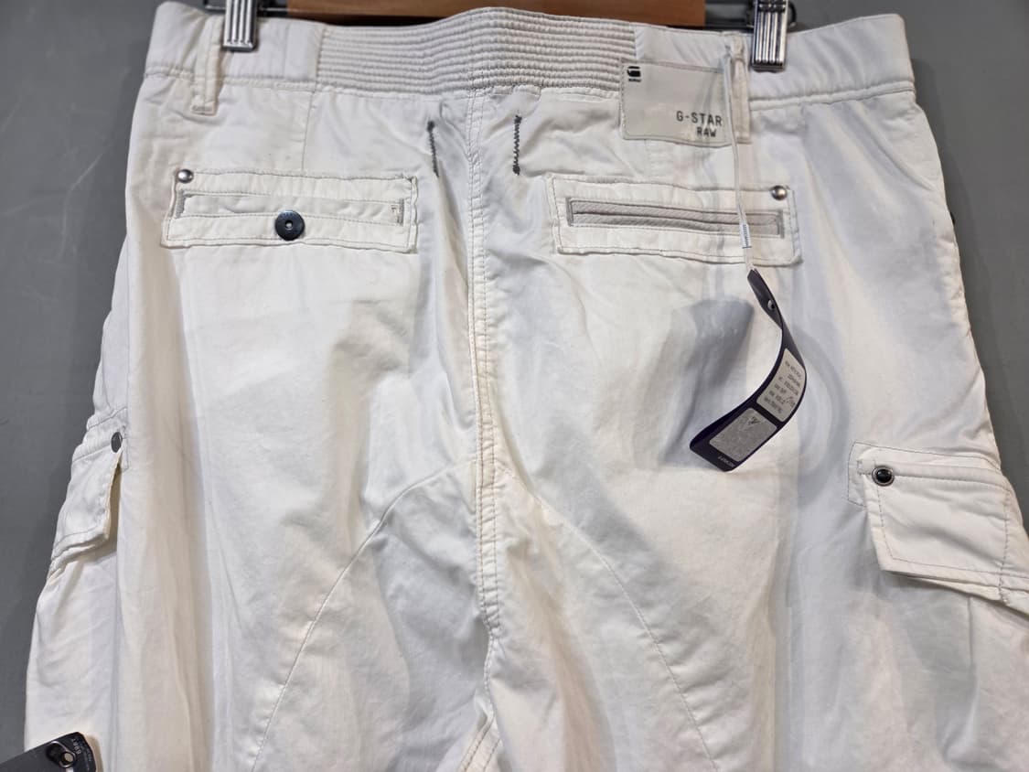 G-Star RAW 화이트 카고 바지 벨트 포함(W26/L32) 상품이미지8