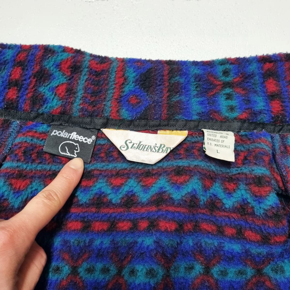 90S 빈티지 ST JHONSBAY 후리스 자켓 - L  상품이미지7