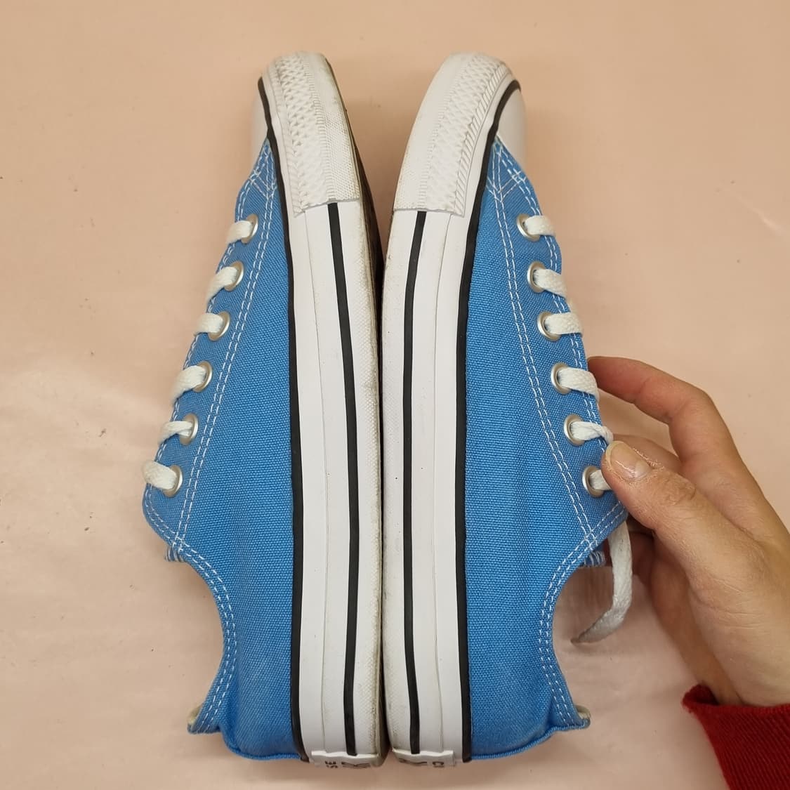 컨버스 올스타  라이트 블루 스니커즈245 상품이미지5