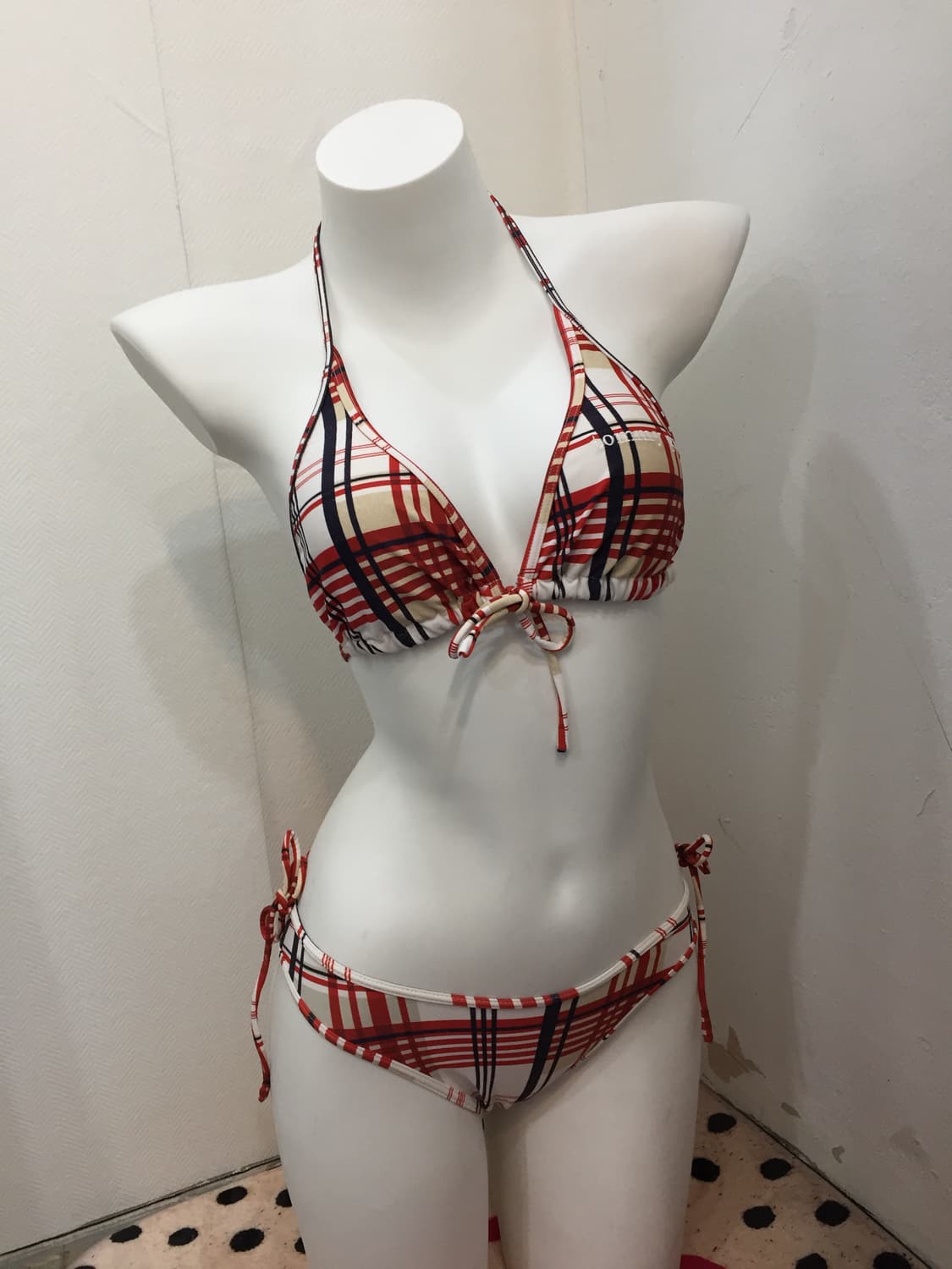 타미걸 체크 갸루 비키니 상품이미지3