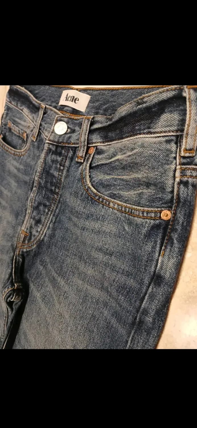 ACNE HEM CUTTED OFF VINTAGE BLUE JEANS 상품이미지2