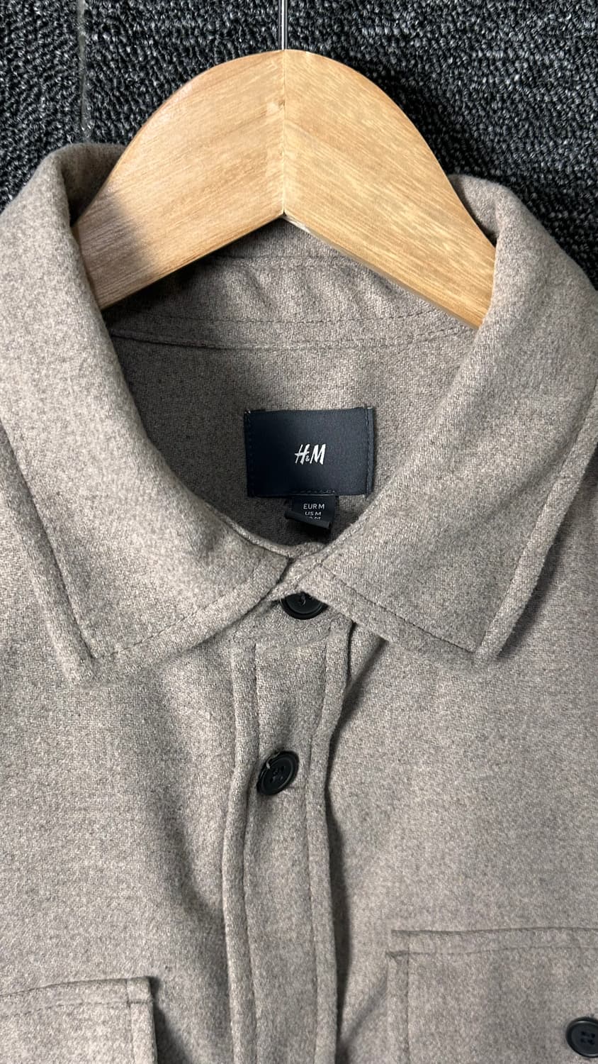 H&M 릴렉스핏 셔츠형 자켓 M 상품이미지4