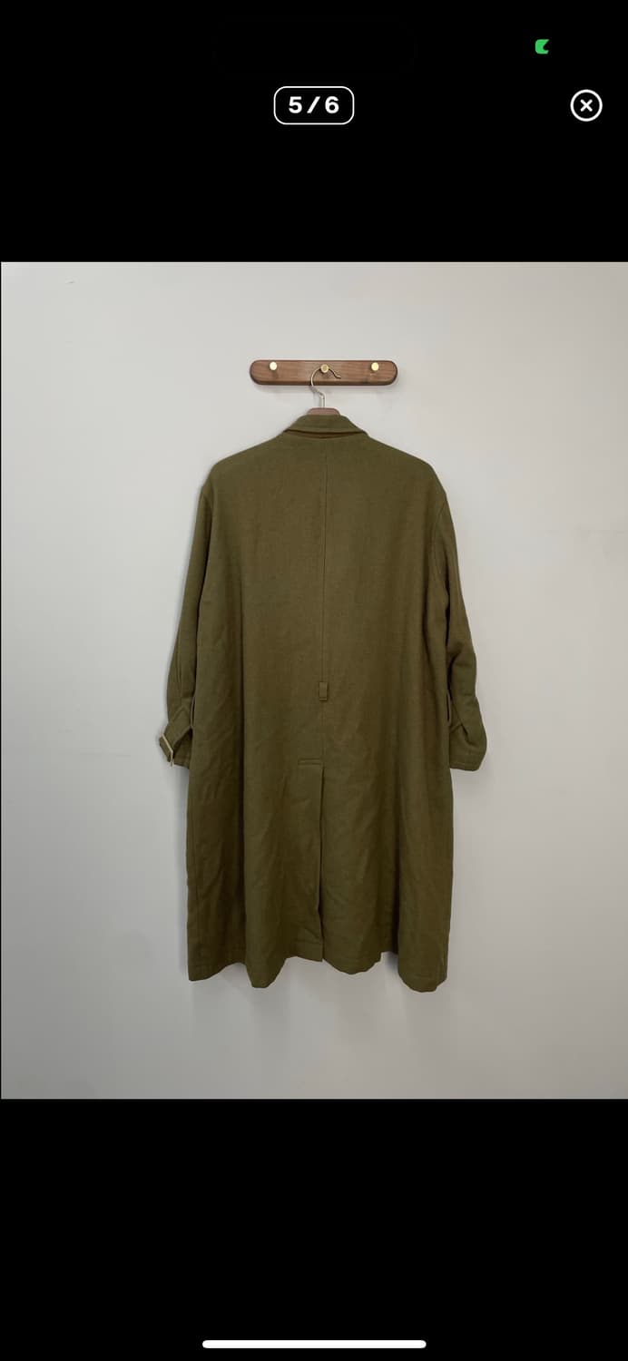 요지야마모토 카키 투웨이 롱 코트 A3345 상품이미지5