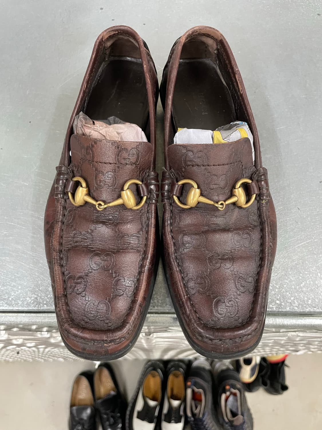 구찌 레더 홀스빗 모카신 37 상품이미지5