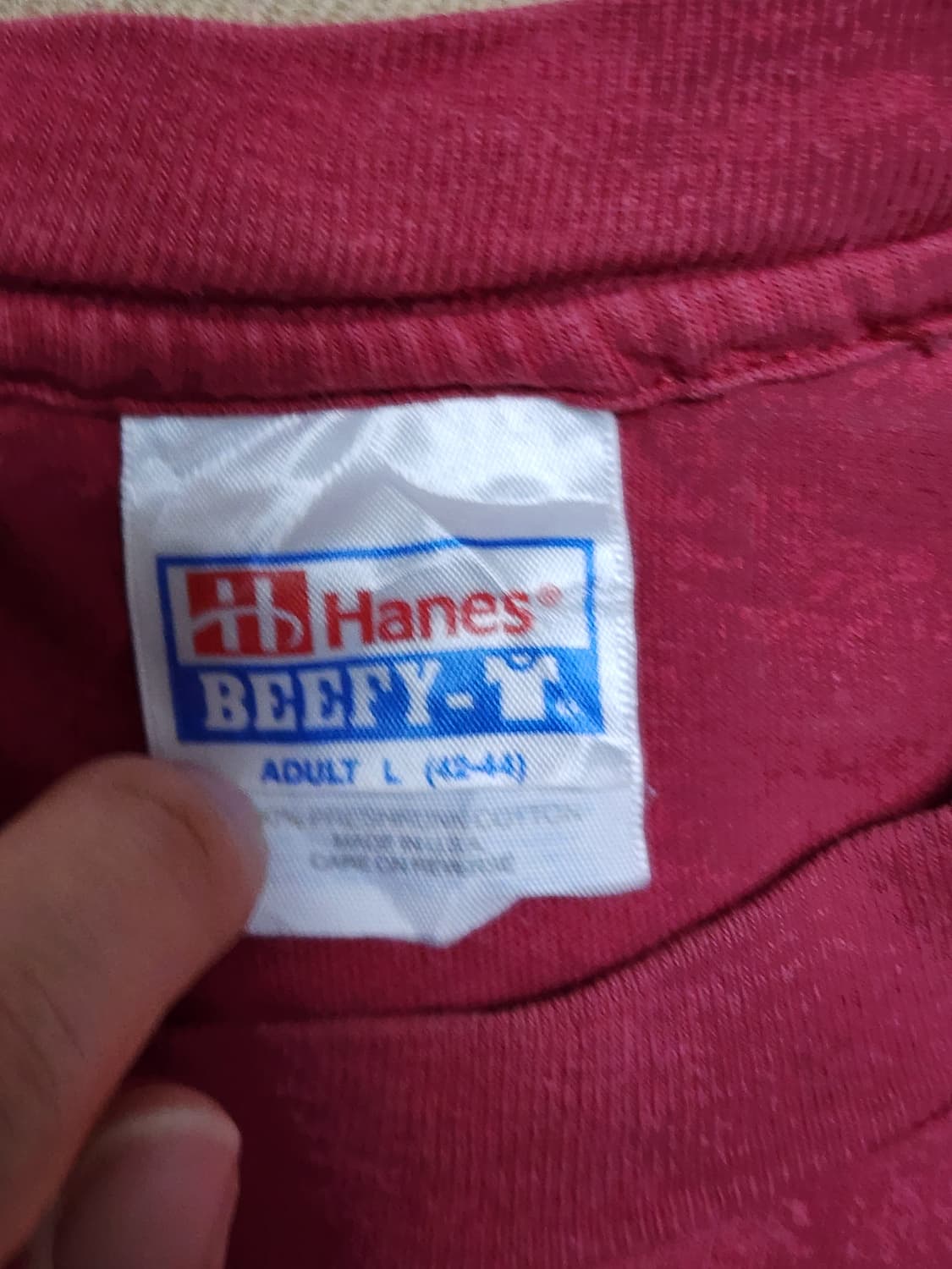 90s Hanes BEEFY-T AYEFF Vintage T-shirt 상품이미지3