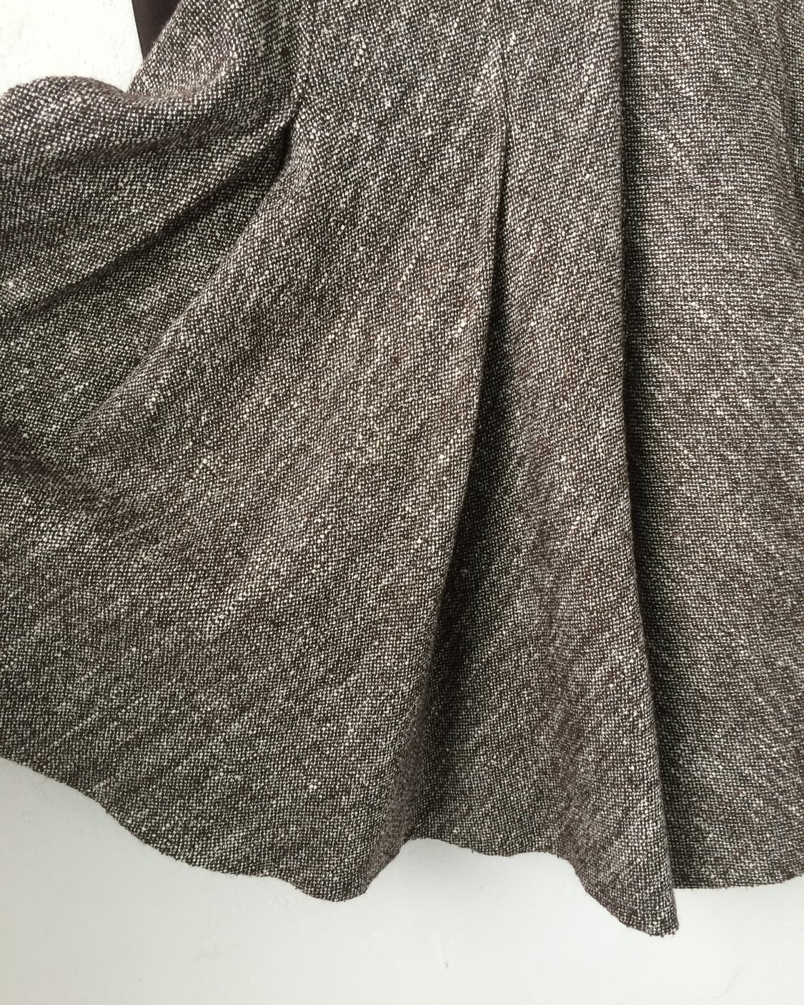 Tied woolen flare mid iskirt 상품이미지3