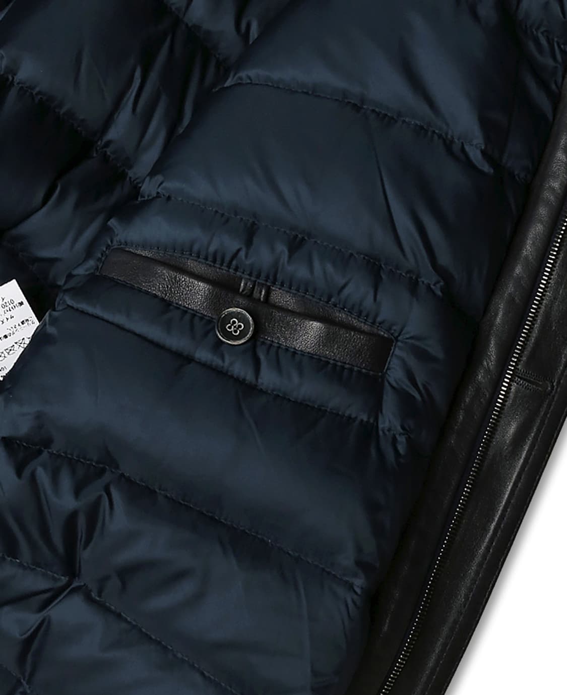 엠메띠 [Emmeti] 양가죽 레더 이태리 럭셔리 다운 패딩 자켓 상품이미지8